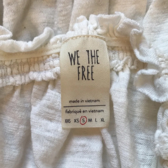 We The Free | White Off the Shoulder Semi Crop Top - Picture 6 of 7